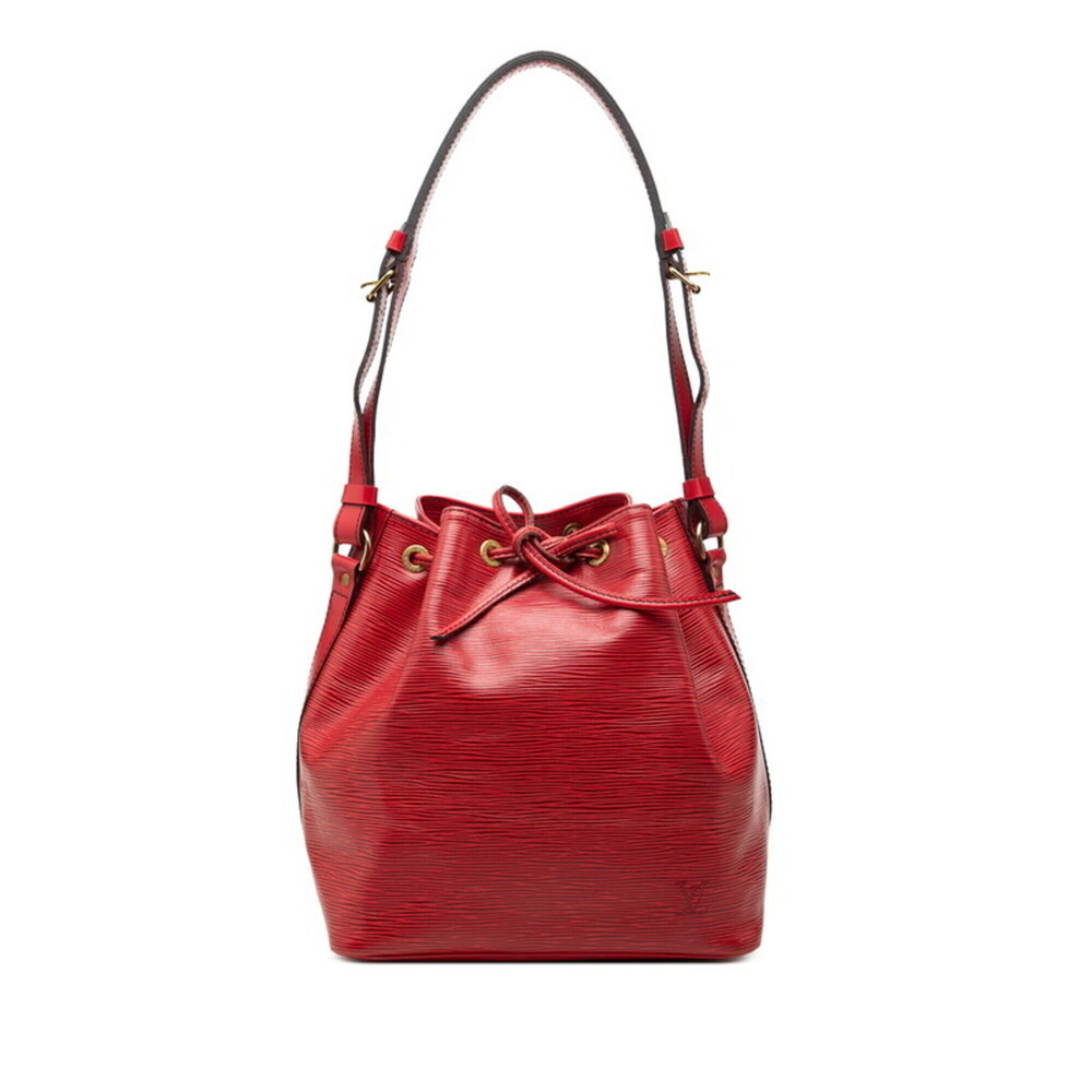 Louis Vuitton Epi Petit Noé One-Shoulder Bag M44107 Castilian Red Leather Wom...